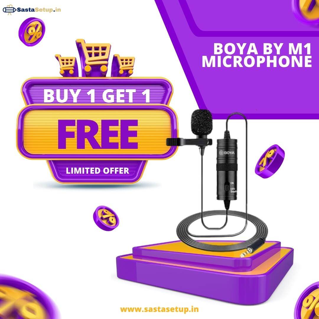 BOYA BYM1 Mic - Buy 1 Get 1 Free | Limited Offer 3 boya bym1 mic