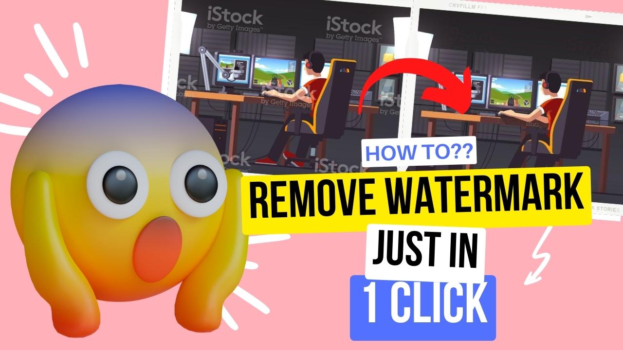 how to remove watermark from image in 1 click