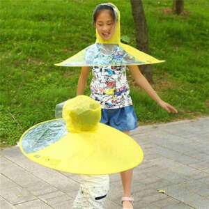 umbrella cap, rain cap, umbrella with cap, waterproof hats, umbrella hat, rain hat, waterproof cap, waterproof cap for rain, unisex cap, waterproof rain cap, plastic rain hat, hat rain, hat for the rain, UFO Waterproof Umbralla Rain Hat For Kids