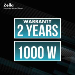 Havells Zella Automatic Cut Off Immersion Water Heater with Temperature Setting Knob & Collapsible flap 1000 Watt (Blue)