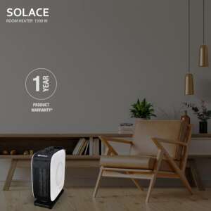 Efficient Havells Solace 1500 Watt Room Heater In White & Black With Ptc Ceramic Heating 3