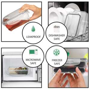 Modern kitchen organization with Fridge Containers - Food Storage Box by KITCHENACE.