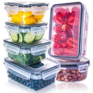 Modern kitchen organization with Fridge Containers - Food Storage Box by KITCHENACE.