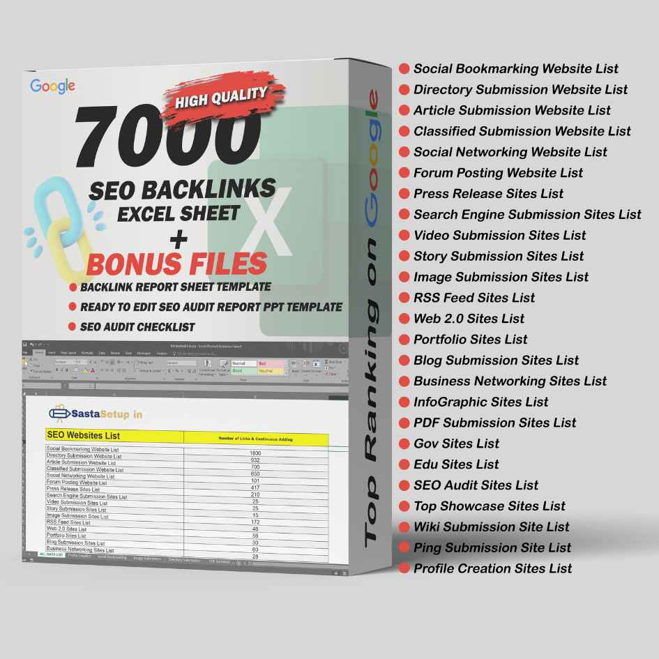 7000 Off Page SEO Backlinks & Bonus Files : Unlock SEO 🚀 1 Off-page Seo Backlink sSheet - A Comprehensive Guide To Boost Your Website's Visibility And Ranking4