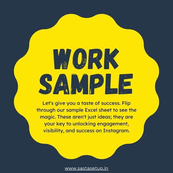 Work Sample For Instagram Service