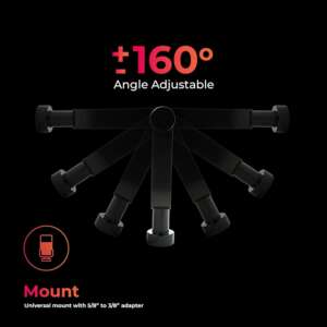 Audio Array AM-C11 XLR/USB Dynamic Podcast Microphone with Built-in Monitoring, Mute & Volume Control, Premium Metal Build, and 2M XLR & USB Cable - Ideal for Streaming, Gaming, Podcasting, Singing.