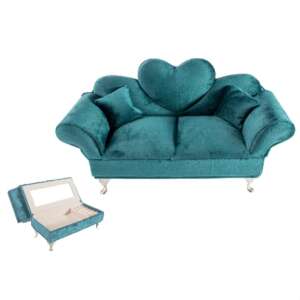 Elegant Pink Chaise Sofa Jewellery Box For Organized Storage