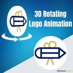 3D logo animation showcasing a rotating logo