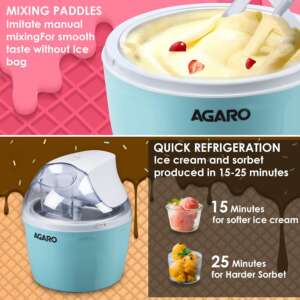 Agaro Maple Ice Cream Maker On A Kitchen Counter