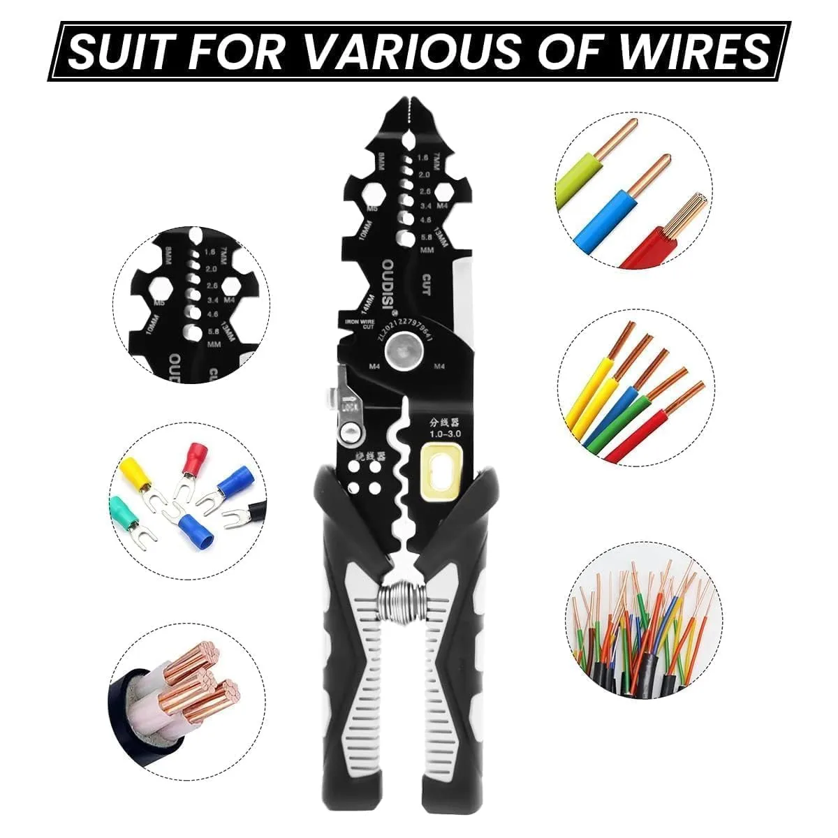 Multifunctional Wire Stripper : Must-Have Electrician Tool 4 Multifunctional Wire Stripper - Must-Have Electrician Tool