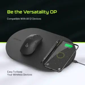 Qi Wireless Charging Gaming Mousepad - Sleek and Convenient