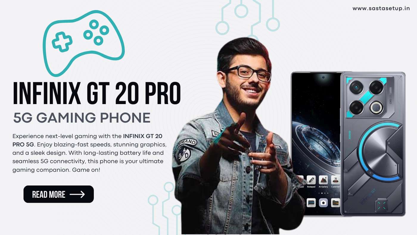 Infinix GT 20 Pro 5G showcasing its sleek design and vibrant display.